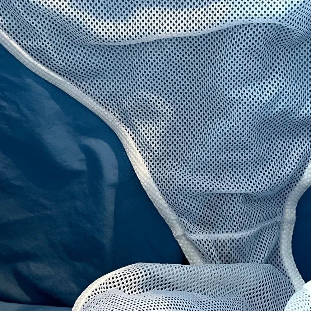 Lacoste Swim Trunks Blue Nylon Drawstring Mesh Lined‎ Men's Size 7 XL